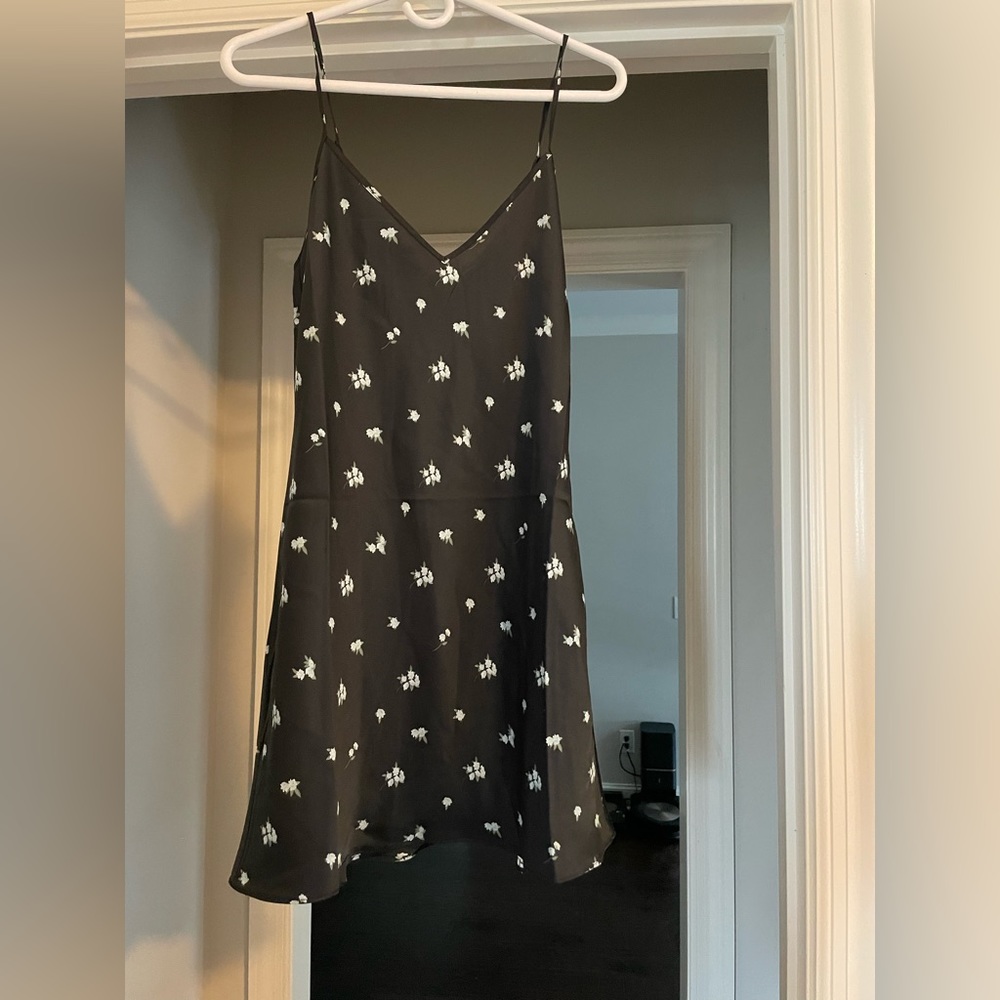 Black Wilfred Aritzia Mini only slip dress